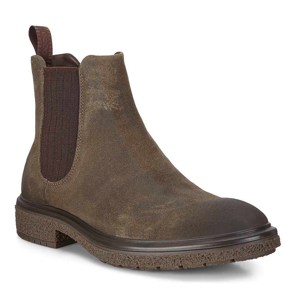 Chelsea Boots Ecco Crepetray Hybrid Homme Vert 7638-QCOEZ